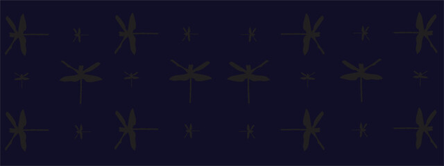 Dragonfly vector image on a black background for illustration or wallpaper.