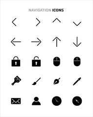Navigation web icons