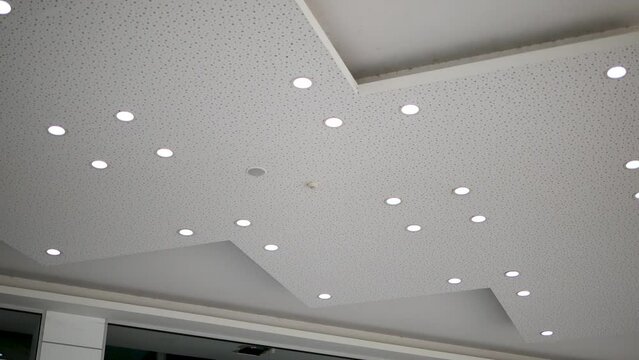 Modern Built in Down Light Interior Design on White Ceiling