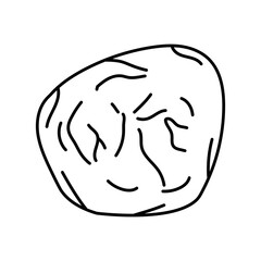 Tourmaline color line icon. Precious stones.