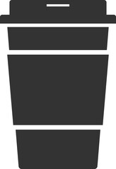Coffee cup symbol isolated transparency background 