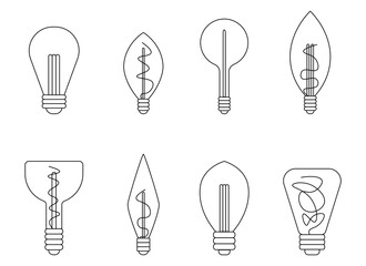Fototapeta premium lighbulb vector design illustration isolated on white background