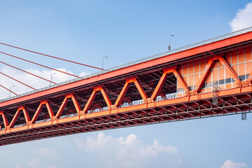 Bridge structure building part