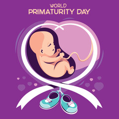 World Primaturity Day Concept Illustration