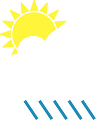 meteorology icons design illustration isolated on transparent background