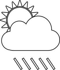 meteorology icons design illustration isolated on transparent background
