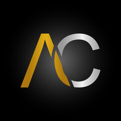 Initial AC Letter Logo With Modern Typography Vector Template. Creative  Letter AC Logo .