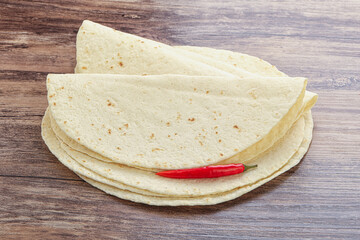 Mexican Tortilla circle bread for cooking