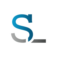 Initial SL Letter Logo With Modern Typography Vector Template. Creative  Letter SL Logo .