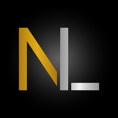 Initial NL Letter Logo With Modern Typography Vector Template. Creative  Letter NL Logo .