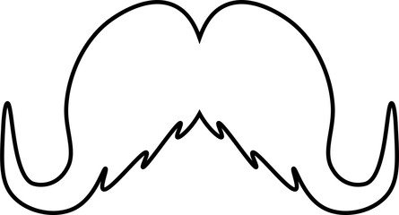 moustache icons design illustration isolated on transparent background