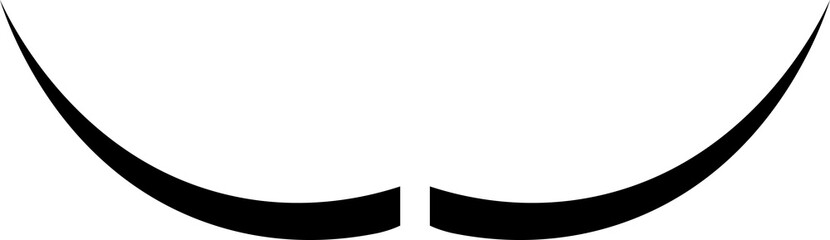 moustache icons design illustration isolated on transparent background