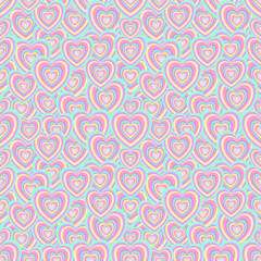 seamless pattern with hearts