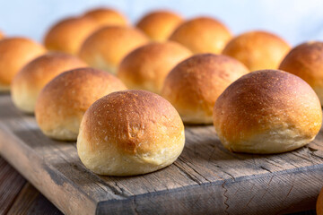 Freshly baked buns.