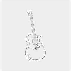 acoustic guitar vector