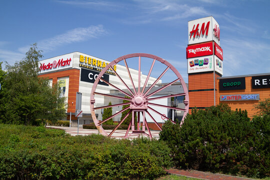 Silesia City Center shopping mall in Katowice, located on the site of former coal mine KWK Gottwald on July 21, 2022 in Katowice, Poland.