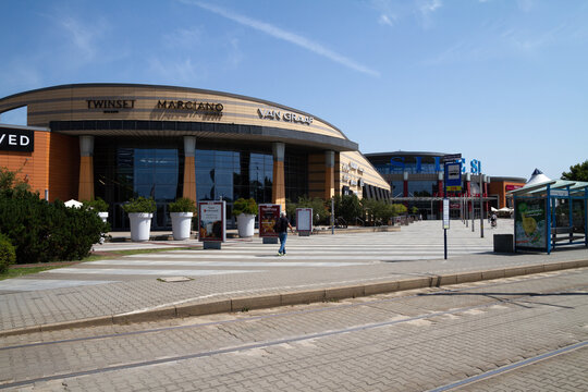 Silesia City Center shopping mall in Katowice, located on the site of former coal mine KWK Gottwald on July 21, 2022 in Katowice, Poland.
