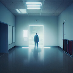lonely man in the room