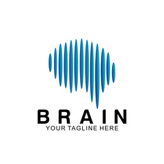 brain logo vector design template
