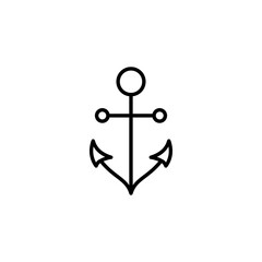 Anchor icon vector for web and mobile app. Anchor sign and symbol. Anchor marine icon.