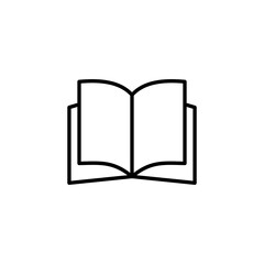 Book icon vector for web and mobile app. open book sign and symbol. ebook icon