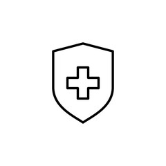 Health insurance icon vector for web and mobile app. Insurance document sign and symbol