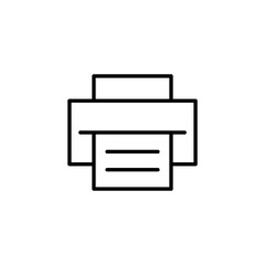 Print icon for web and mobile app. printer sign and symbol
