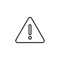 Exclamation danger sign for web and mobile app. attention sign and symbol. Hazard warning attention sign