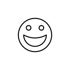 Fototapeta premium smile icon for web and mobile app. smile emoticon icon. feedback sign and symbol