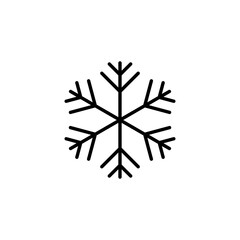 Snow icon for web and mobile app. snowflake sign and symbol