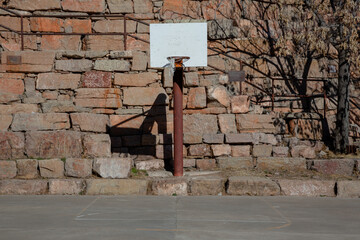 Old basketball hoop