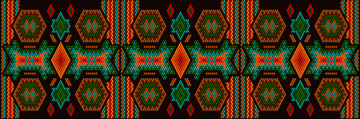 Pattern, ornament,  tracery, mosaic ethnic, folk, national, geometric  for fabric, interior, ceramic, furniture in the Arabian  style.