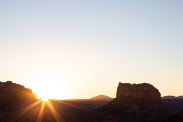 Sedona Arizona Sunrise Over the Desert