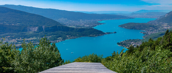 Annecy lake panoramic viewpoint