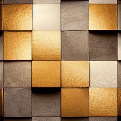 texture with gold square pattern