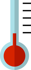 thermometer vector design illustration isolated on transparent background