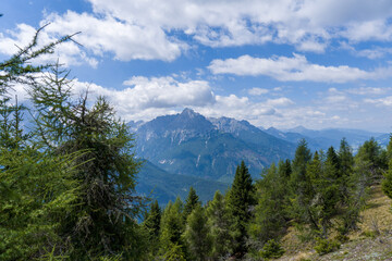 clouds over the mountain