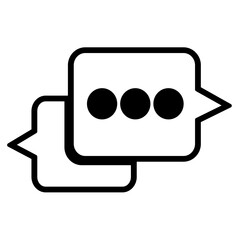 Speech bubble icon sign symbol design