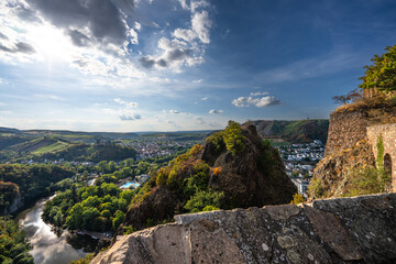 Ruine Burg Rheingrafenstein oberhalb von Bad Münster am Stein