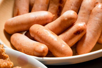 たくさんの粗挽きウインナー