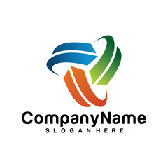 Fototapeta premium business logo vector design template