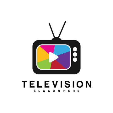 television logo vector design template
