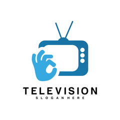 television logo vector design template