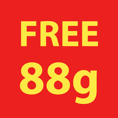 Buy and get Free 50 or 100 grams. Promo Tag. Offer Pricing.