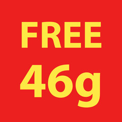 Buy and get Free 50 or 100 grams. Promo Tag. Offer Pricing.