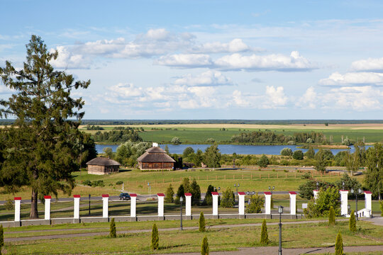 A picturesque view of Tadeusz Kosciuszko's estate and the Merechevshchina tract. Kossovo. Ivatsevichi district. Brest region. Belarus