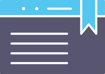 Obraz premium Unique Bookmarking Services Vector Icon