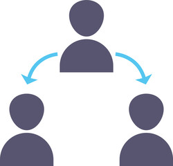 Unique Connected Users Vector Icon