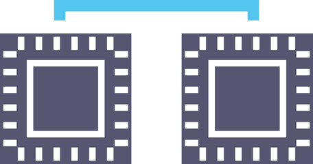 Processors Connected Icon