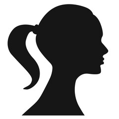 Beautiful woman silhouette